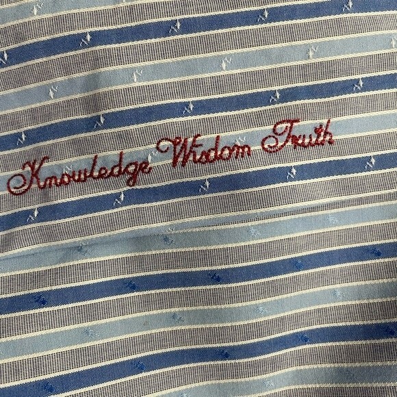 Robert Graham Men's Blue Striped Button Down Shirt Long Sleeve Size  42 / 16.5 - Picture 8 of 15